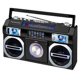 Studebaker Retro Bluetooth Boombox w/CD Player, Radio & Cover
