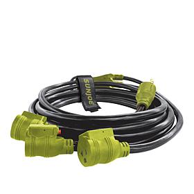 Sun Joe 25' 10-Gauge 3-Way Split Extension Cord