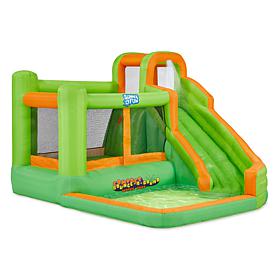 Sunny & Fun Compact Bounce-A-Round Inflatable Water Slide Park