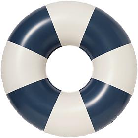 SUNNYLiFE Navy Stripe Inflatable Tube Pool Ring 41.7"