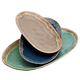 Tabletops Gallery Assorted Tuscon Serving Platters - Set of 3