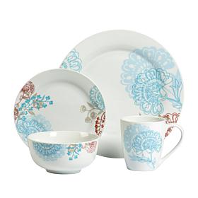 Tabletops Gallery Emma 16-Piece Dinnerware Set - Service for 4