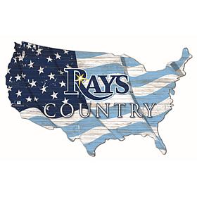 Tampa Bay Rays USA Shape Flag Cutout