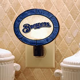 Team Glass Nightlight - Milwaukee Brewers