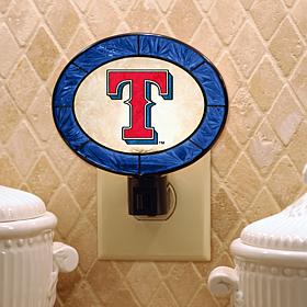 Team Glass Nightlight - Texas Rangers