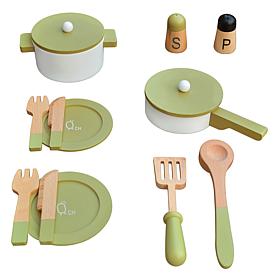 Teamson Kids - Little Chef Frankfurt Wooden Cookware Set