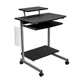 Techni Mobili Compact Computer Cart With Storage - Espresso