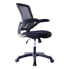 Techni Mobili Mesh Task Office Chair with Flip-Up Arms