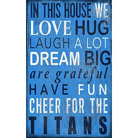 Tennessee Titans In This House Sign