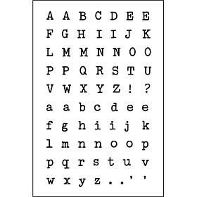 The Stamps of Life Alphabet 4 Typewriter