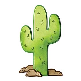 The Stamps of Life Cactus Mini Shaped Card Slimline Fold-it