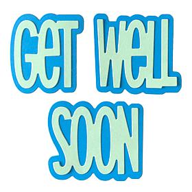 The Stamps of Life Get Well Soon Slimline Words Die Set