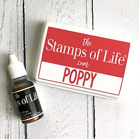 The Stamps of Life Ink Pad and Refill - Poppy 