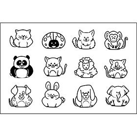 The Stamps of Life Mini Pudgies 1