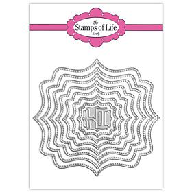 The Stamps of Life Pin Dot Fancy Frame Die Set