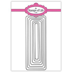 The Stamps of Life - Rounded Rectangle Slimline Die Set