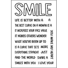The Stamps of Life Smile Phrases 4 Strips