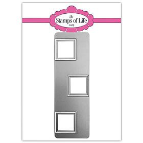The Stamps of Life Square Triple Mismatched Slimline Shape Die Set