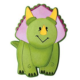 The Stamps of Life Triceratops Shaped Card Fold-it Die Set