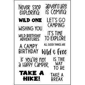 The Stamps of Life words4camper Stamp Set