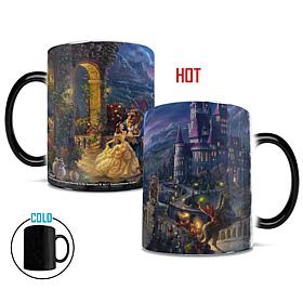 Thomas Kinkade Disney Beauty and the Beast Heat-Sensitive Morphing Mug