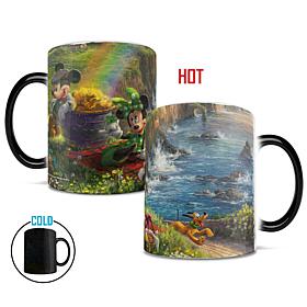 Thomas Kinkade Disney Mickey and Minnie in Ireland Heat-Sensitive Mug