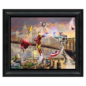 Thomas Kinkade Iron Man - 16" x 20" Brushstroke Vignette