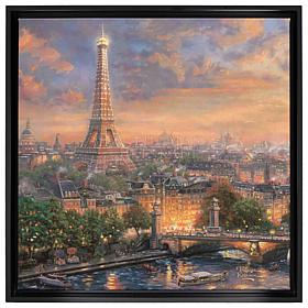 Thomas Kinkade© Studios "Paris, City of Love" Framed Wrapped Canvas
