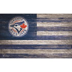 Toronto Blue Jays Distressed Flag 11x19