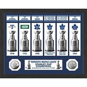 Toronto Maple Leafs 6x Stanley Cup Champions Commemorative Frame