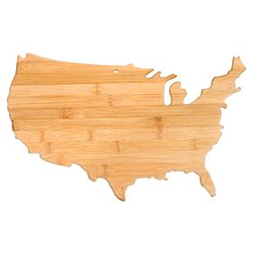Totally Bamboo USA Shaped Cutting Board