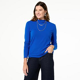 Tower Hill by Christie Brinkley Mock Neck Top