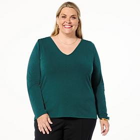 Tower Hill by Christie Brinkley V-Neck Long-Sleeve Top