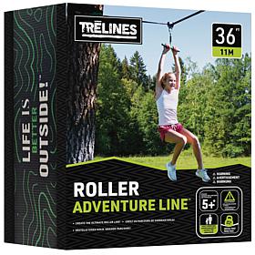 Trelines Roller Adventure Line 36ft Zipline Outdoor Sport Play
