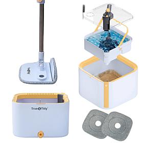 True & Tidy Dual Bucket Spin Mop System with Triple Jet Stream