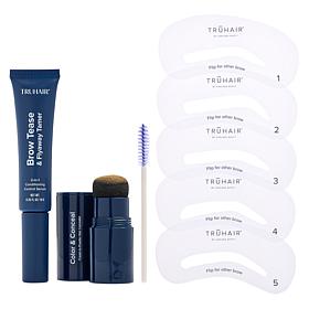 TRUHAIR Color & Conceal Root Cover & Brow Kit