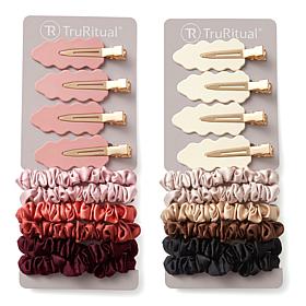 TruRitual Scrunchie & Hair Clip Set 2-pack