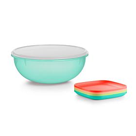 Tupperware® Fix-n-Mix Bowl with Set of 4 Plates