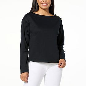 TWRHLL by Christie Brinkley Long Sleeve Knit Top