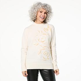 TWRHLL by Christie Brinkley Sequin Sweater