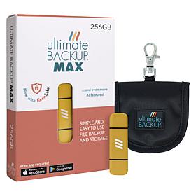 Ultimate Back Up 256GB with Keychain Case and KeepSafe