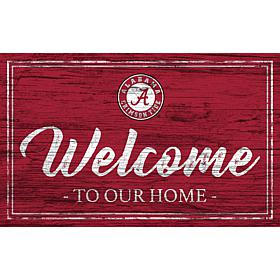 University of Alabama Team Color Welcome Sign - 11x19"