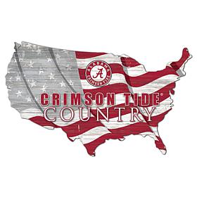 University of Alabama USA Shape Flag Cutout