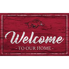 University of Arkansas Team Color Welcome Sign - 11x19"