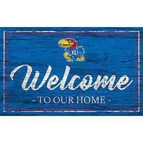 University of Kansas Team Color Welcome Sign - 11x19"