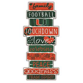 University of Miami Celebrations Stack 24" Sign 