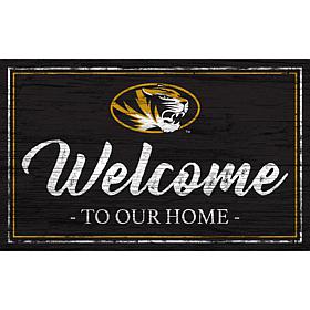 University of Missouri Team Color Welcome Sign - 11x19"