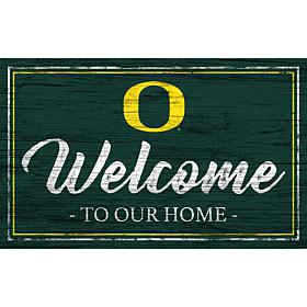 University of Oregon Team Color Welcome Sign - 11x19"