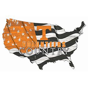 University of Tennessee USA Shape Flag Cutout