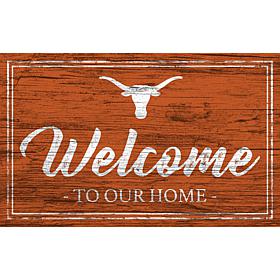 University of Texas Team Color Welcome Sign - 11x19"